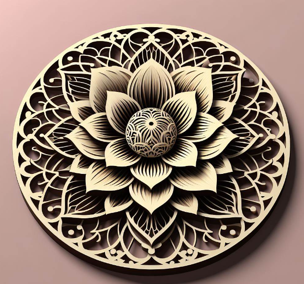 3D Flower Laser Cut SVG ,Flower SVG Design ,CNC Files