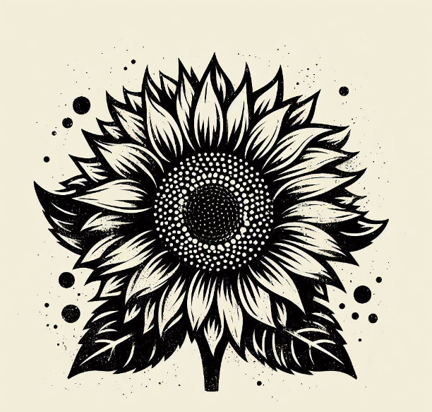 Sunflower SVG, Flower SVG, Grunge Sunflower, Grunge Flower SVG, Distre