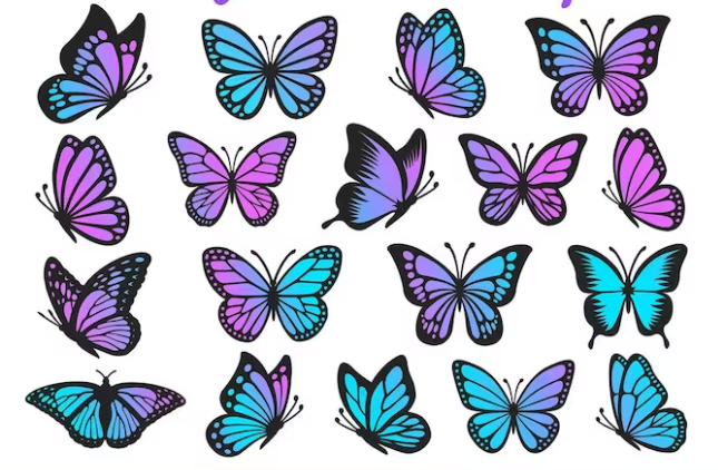 Butterfly Svg, Butterfly Svg Bundle, Layered Butterfly Bundle Cricut Svg Files, Butterflies, Butterfly Svg For Cricut, Butterfly Clipart