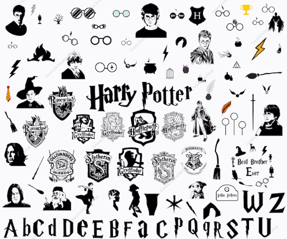 Harry Potter SVG Free Download, Harry Potter Movie SVG Bundle, Magic Wizard SVG, Magic Wizard SVG School Movie Bundle, Harry Potter SVG For Cricut