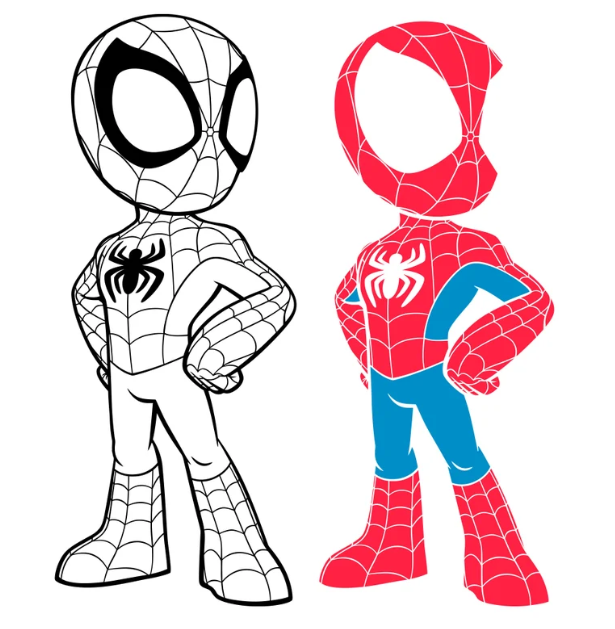 Spider-man Vector Illustration, Super Hero SVG, Spider-man SVG Bundles