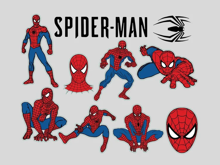 Spiderman Svg, Spiderman Png Files, Spider Man Svg Bundle, Spider Svg, Baby Spiderman Vector