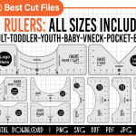 Tshirt Alignment SVG Free, Tshirt Ruler SVG Bundle, Tshirt Alignment Tool SVG, Centering Tool Template, Vinyl Placement Guide, T Shirt Ruler Adult Kids File For Cricut