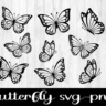 Butterfly SVG, Butterfly SVG Bundle, Layered Butterfly Bundle Cricut SVG Files