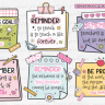 Groovy Teacher Reminders Stickers PNG, Free Groovy Teacher Reminders Stickers PNG, SVG Groovy Teacher Reminders Stickers PNG
