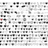 Heart Bundel Svg, Heart Doodle Svg, Heart Svg Cut Files For Cricut, Heart Clipart