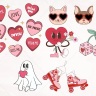 Valentine's Day SVG Files, Retro Valentines PNG Bundle, Love Valentine SVG for Cricut, Valentine Day SVG Bundles